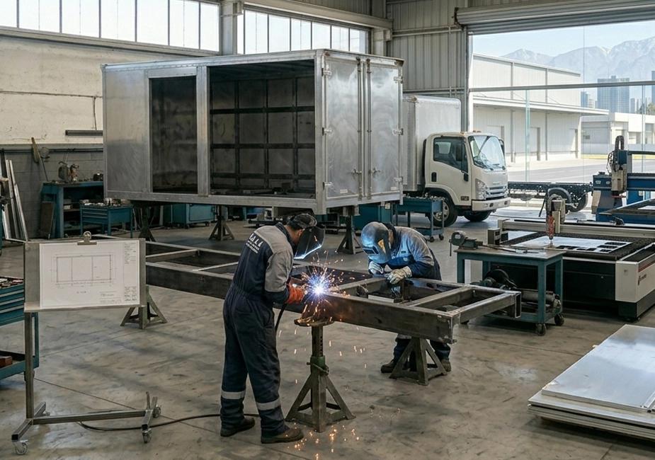 Fabricación de carrocerías en Santiago para camiones comerciales